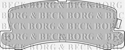 BORG & BECK bbp1405 -  Комплект тормозных колодок, дисковый тормоз